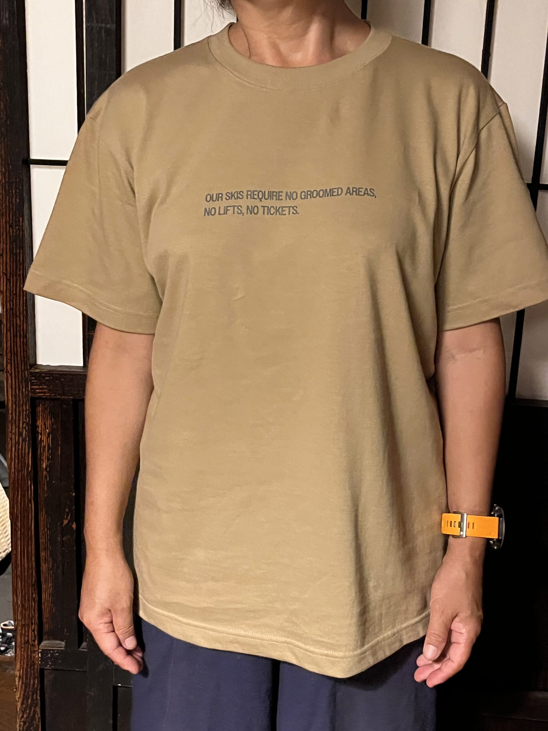 Altai Skis Japanの日本オリジナルTシャツフロント